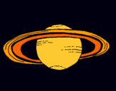 Dibuix Saturn pintat per lara