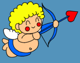 Dibuix Cupido pintat per LAIA O P