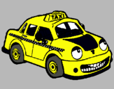 Dibuix Herbie taxista pintat per GERARD CARMONA