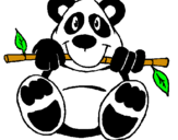 Dibuix Ós Panda pintat per Y@el