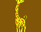Dibuix Girafa pintat per baby