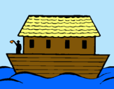 Dibuix Arca de Noe pintat per aleix bria