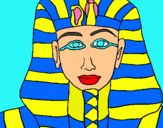 Dibuix Tutankamon pintat per joan