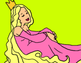 Dibuix Princesa relaxada pintat per 05032011