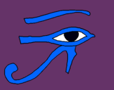 Dibuix Ull Horus pintat per maria