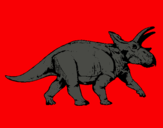 Dibuix Triceratops pintat per arnau c.