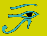 Dibuix Ull Horus pintat per nika.k.k