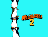 Dibuix Madagascar 2 Pingüins pintat per marina i carla
