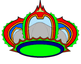 Dibuix Corona reial pintat per XAVIER