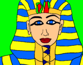 Dibuix Tutankamon pintat per lidia o