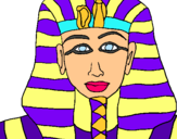 Dibuix Tutankamon pintat per abril roura