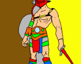 Dibuix Gladiador pintat per XAVIER
