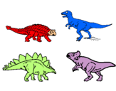Dibuix Dinosauris de terra pintat per ROGER