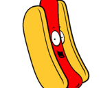 Dibuix Hot dog pintat per eric