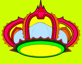 Dibuix Corona reial pintat per  CAPDEVILA