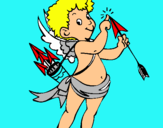 Dibuix Cupido pintat per marta ibàñez