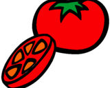 Dibuix Tomàquet pintat per tomaquet