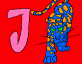 Dibuix Jaguar pintat per mar imbergamo guasch