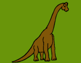 Dibuix Braquiosauri pintat per arnau c.
