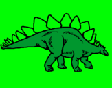 Dibuix Stegosaurus pintat per Alan