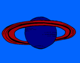 Dibuix Saturn pintat per arnau c.