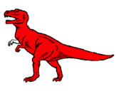 Dibuix Tiranosaurus Rex pintat per EVA B.R.