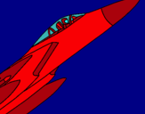 Dibuix Avió de caça pintat per jan ballaz i rius 