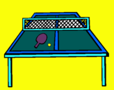 Dibuix Tennis de taula pintat per abril roura