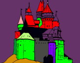 Dibuix Castell medieval pintat per MIQUEL SALLO