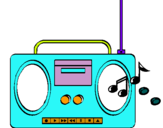 Dibuix Radio cassette 2 pintat per fatumata
