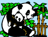Dibuix Mare Panda pintat per carla
