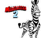 Dibuix Madagascar 2 Marty pintat per MIQEL