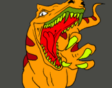 Dibuix Velociraptor II pintat per anònim