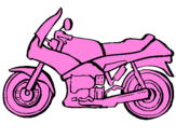 Dibuix Motocicleta pintat per cotxe2