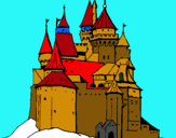 Dibuix Castell medieval pintat per ALBERT P.G.