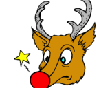 Dibuix Ren i una estrella  pintat per Rudolf