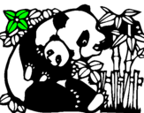 Dibuix Mare Panda pintat per ester