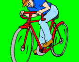 Dibuix Ciclisme pintat per OLEC
