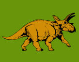 Dibuix Triceratops pintat per alex
