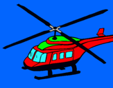Dibuix Helicòpter  pintat per Feran Prat Calzas