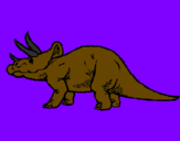 Dibuix Triceratops pintat per MARIO