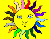 Dibuix Sol pintat per IRINA