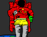 Dibuix Astronauta pintat per samuel