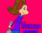Dibuix Horton - Sally O'Maley pintat per a