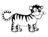 Dibuix Tigre pintat per Eulalia