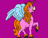 Dibuix Unicorn amb ales pintat per  marrina