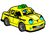 Dibuix Herbie taxista pintat per Manu