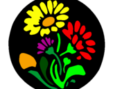 Dibuix Gravat amb flors pintat per sira