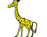 Dibuix Girafa pintat per erre