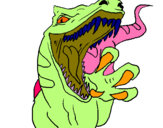 Dibuix Velociraptor II pintat per maxi